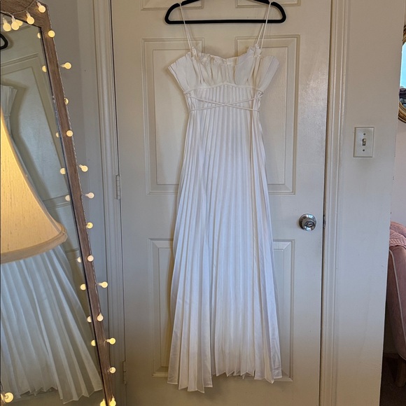 Acler Sanna Pleated Maxi Dress Anthropologie - Picture 4 of 11